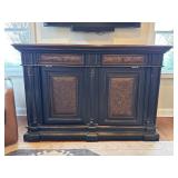 Media Console Cabinet with Sliding Doors