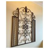 Ornamental Metal Gate with Scrolled Design