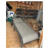 4 Metal Chaise Lounge Chairs