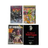 Rock (Kiss) & Horror Publication Lot, Includes 4 I