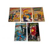 Five Superman Comic Books, 1963-1993
