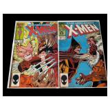 Uncanny X-Men Issues 213 & 222-Logan & Sabretooth