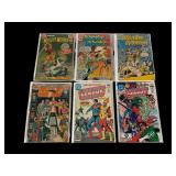Six DC Comic Issues; Wonder Woman + JLA