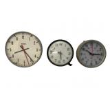 Three Studio Wall Clocks