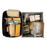 Bins of Vintage Home Switches and Outlets