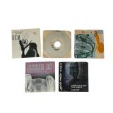 5 Indie 7-Inch Vinyl Records with Sleeves