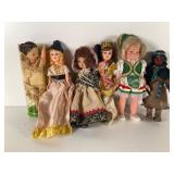 Six 8-Inch Dolls in Cultural Attire