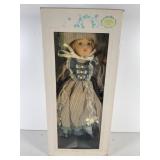 Porcelain Victorian-Style Doll in Original Box