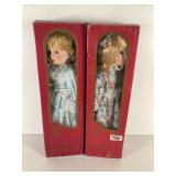 Collectible Porcelain Dolls in Boxes