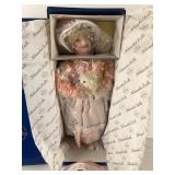 Mary Had a Little Lamb Porcelain Doll