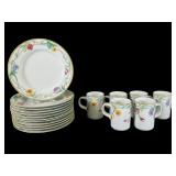 Dansk Tivoli Gardens Plates & Mugs Set