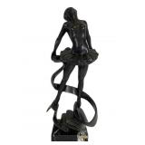 Bronze-Clad Ballerina Sculpture After Andre Pair