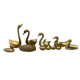 Brass Ducks and Swans