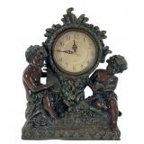 Adler Cast Resin Mantel Clock