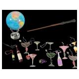 Harry Potter Wand, Globe, and Ornaments