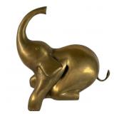Large Brass Elephant Sculpture