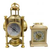 Elgin Carriage Clock & Meteorological Clock