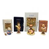 4 M.J. Hummel Figurines with Boxes