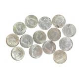 1964 Silver Kennedy Half Dollars (14 Coins)