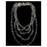 100-Inch Sterling Layer Chain