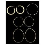 Sterling Silver Hoop Earrings Group