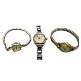 3 Ladies' Early Wrist Watches