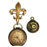 10K Component Imperial Watch and Locket