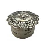 Elsie Yazzie Sterling Trinket Box