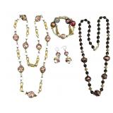 Vintage Venetian Murano Glass Jewelry Set