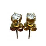 14k Diamond Stud Earrings