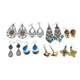 8 Pair Earrings, Chicos Included