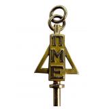 1963 Pi Mu Epsilon 10k Gold Pendant