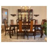 Dining Set with Six Chairs and China Cabinet
