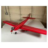 Red Remote-Control Airplane, 70-Inch Wingspan