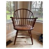 Wooden Windsor-Style Armchair