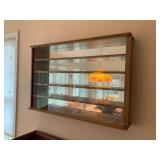 Mirrored Back Glass Display Case