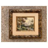 Framed Oil Painting Signed Lower Left