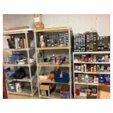 Shelving Units with Miscellaneous Contents