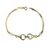 14k Oritalia Italy Bracelet, 7.5 Inches