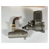 OPS Model Airplane Engine with Exhaust