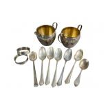 Sterling Silver Tableware Set, 10.36 OZT