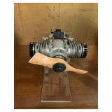 Dual-Cylinder Model Airplane Engine