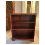 Three-Shelf Wooden Bookcase