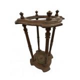 Victorian Walnut Umbrella Stand