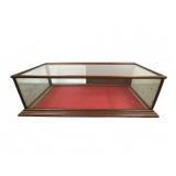 Vintage Mahogany Table Top Glass Showcase