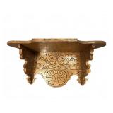 Victorian Oak Wall Shelf