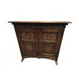 Small Gothic Revival Cabinet with Two Doors