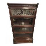 Globe Wernicke Mahogany Five Stack Bookcase