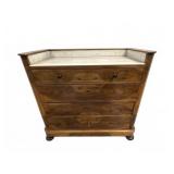 American Empire Chest with Marble Top