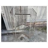 Four-Section Chrome Wire Shelf Unit